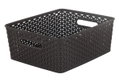 Καλάθι Αποθήκευσης Πλαστικό Curver Mystyle M Μ35.5xΠ29.6xΥ13.3cm 13lt Καφέ