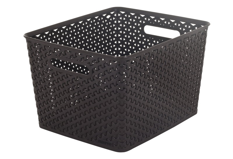 Καλάθι Αποθήκευσης Πλαστικό Curver Mystyle L Μ35.5xΠ29.6x22cm Καφέ