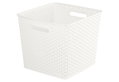 Καλάθι Αποθήκευσης Πλαστικό Curver Mystyle Μ33.5xΠ32.5xΥ28cm Λευκό