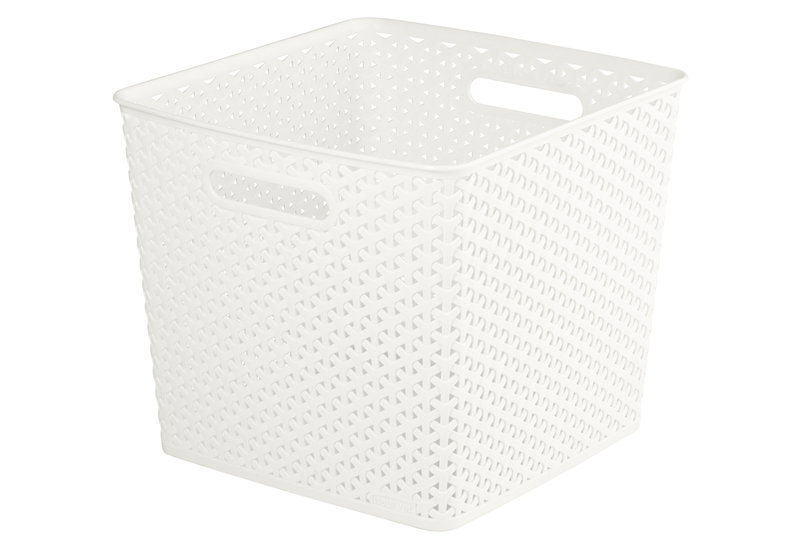 Καλάθι Αποθήκευσης Πλαστικό Curver Mystyle Μ33.5xΠ32.5xΥ28cm Λευκό