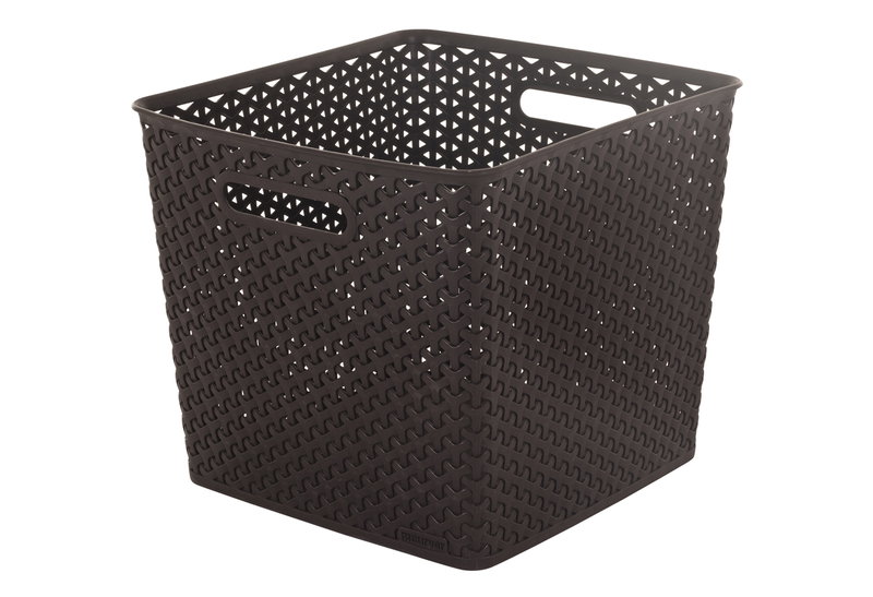 Καλάθι Αποθήκευσης Πλαστικό Curver Mystyle Μ33.5xΠ32.5xΥ28cm Καφέ
