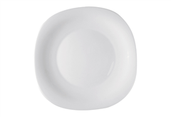 Πιάτο Ρηχό Parma Τετράγωνο Λευκό Μ27xΠ27xY0.8cm