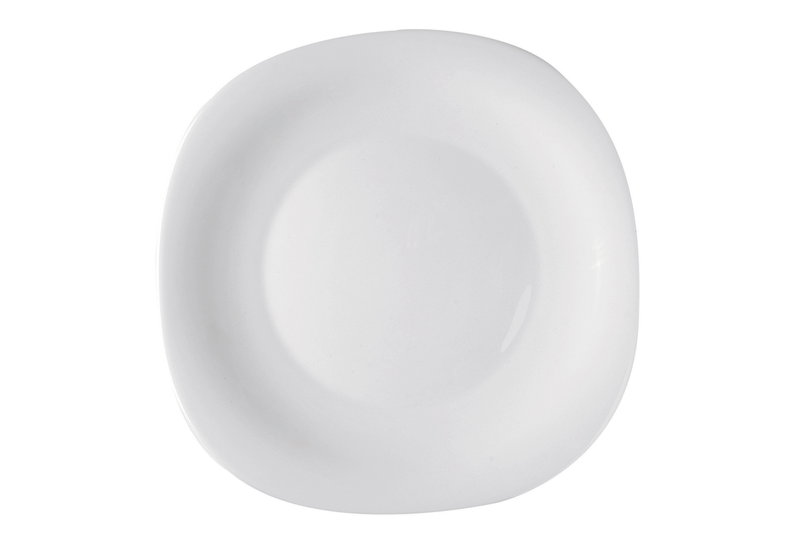 Πιάτο Ρηχό Parma Τετράγωνο Λευκό Μ27xΠ27xY0.8cm