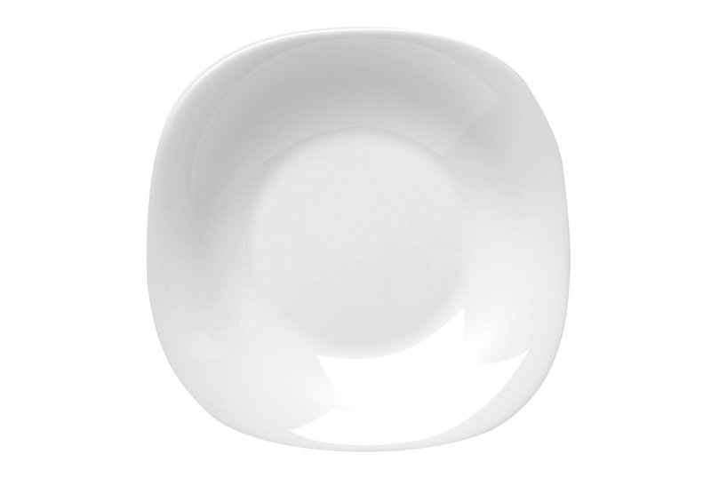 Πιάτο Βαθύ Parma Τετράγωνο Λευκό Μ23xΠ23xY2cm