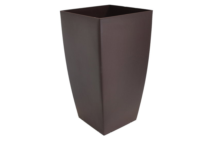 Γλάστρα Plastona Tetra Μ31xΠ31xΥ56.5cm Καφέ