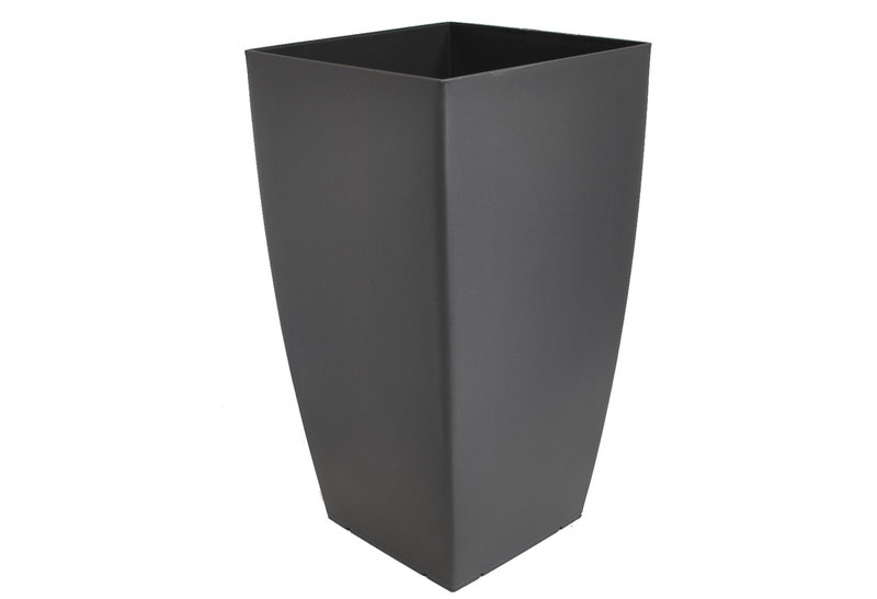 Γλάστρα Plastona Tetra Μ31xΠ31xΥ56.5cm Ανθρακί