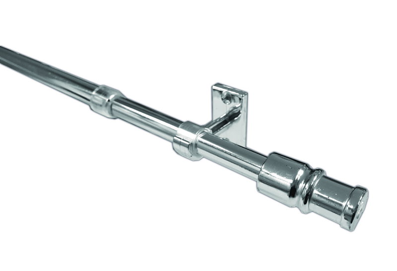 Κουρτινόβεργα Central Home Florida Επεκτεινόμενη Φ12mm 135/225cm Χρωμέ