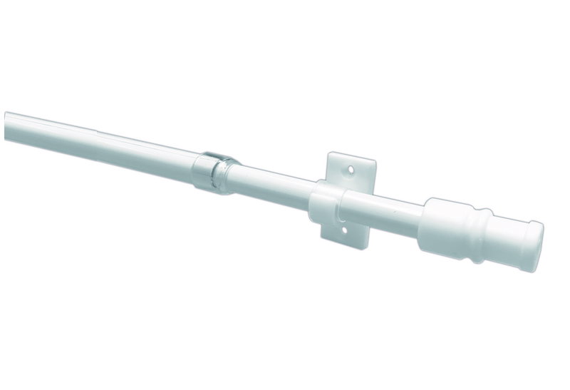 Κουρτινόβεργα Central Home Florida Επεκτεινόμενη Φ12mm 55/85cm Λευκή