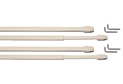 Κουρτινόβεργα Central Home Επεκτεινόμενη 50/65cm Λευκή