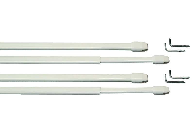 Κουρτινόβεργα Central Home Επεκτεινόμενη 60/75cm Λευκή