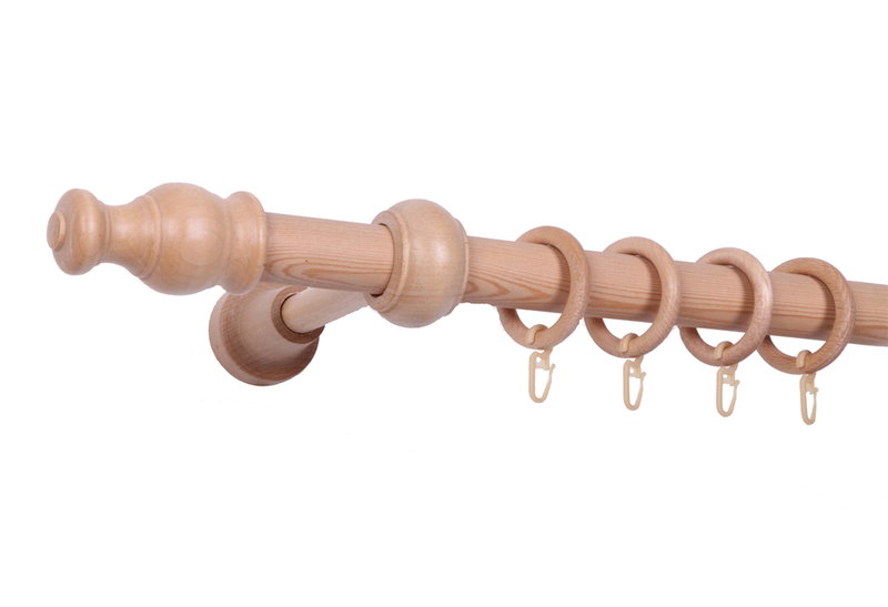 Κουρτινόξυλο Central Home Milano Φ28mm 120cm Φυσικό