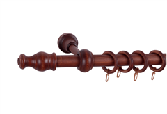 Κουρτινόξυλο Central Home Milano Φ28mm 160cm Καρυδιά