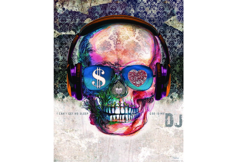 Αφίσα Miniposter 327 Music Skull 40X50cm