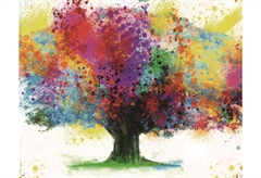 Αφίσα Miniposter 364 Colourful Tree 40X50cm