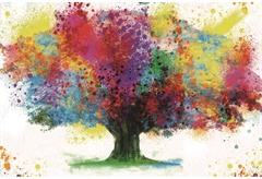 Αφίσα Maxiposter 106 Colorful Tree 61X91,5cm