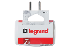 Αντάπτορας Ρεύματος Σταυρός Legrand 3 Θέσεων Σούκο Διάφανο