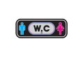 Πινακίδα '' Wc Ανδρών-Γυναικών 22X8cm