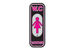Πινακίδα '' Wc Γυναικών''