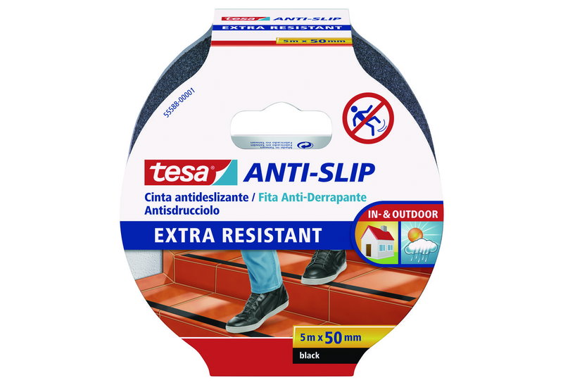 Αντιολισθητική Ταινία Tesa 5Mx50mm Μαύρη
