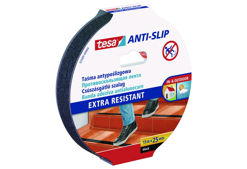 Αντιολισθητική Ταινία Tesa 15Mx25mm Μαύρη
