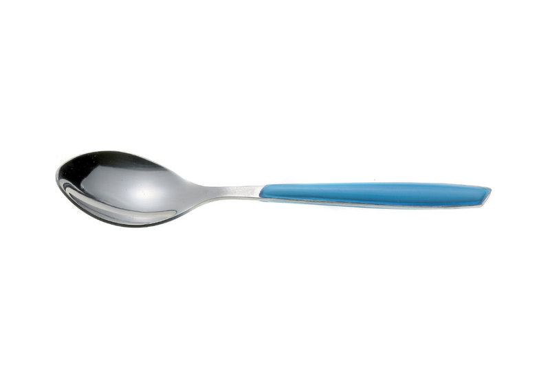 Κουτάλι Γλυκού Inox με Γαλάζια Λαβή