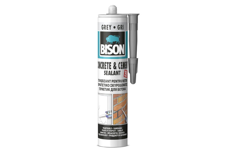 Σφραγιστικό Σκυροδέματος Πολυμερές Bison 310ml Γκρι