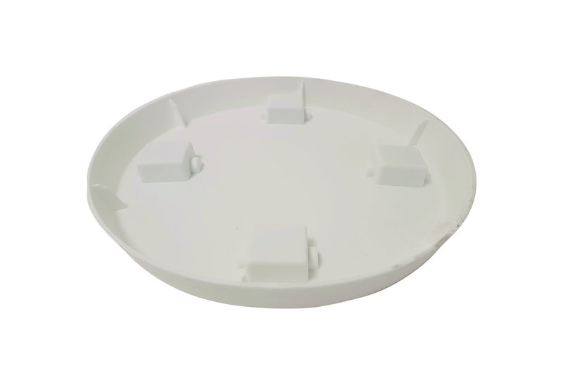 Πιάτο Γλάστρας με Ρόδες Φ.28cm Λευκό