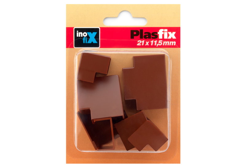 Ενώσεις Inofix Ανάμεικτες για Κανάλι Plasfix 21X11,5mm Καφέ