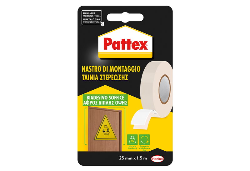 Ταινία Διπλής Όψης Pattex 2.5cmx1.5Μ