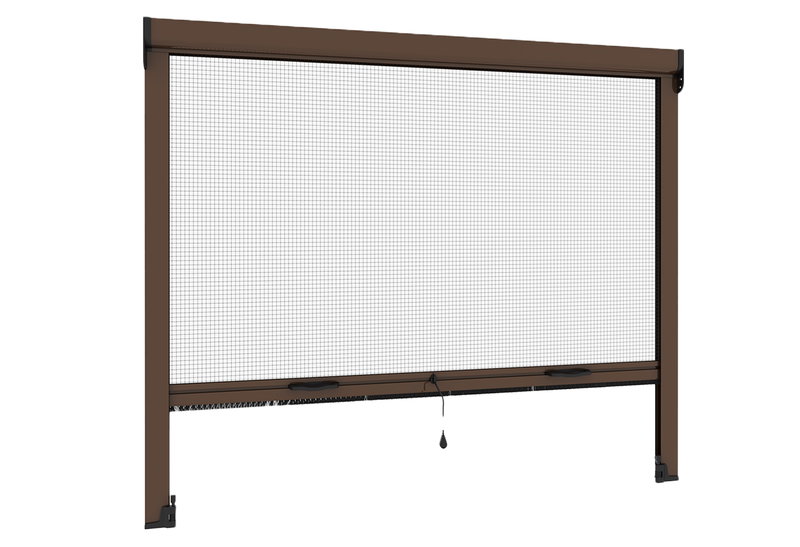 Σήτα Παραθύρου Κάθετης Κίνησης GS Kit 107 180x160cm Καφέ