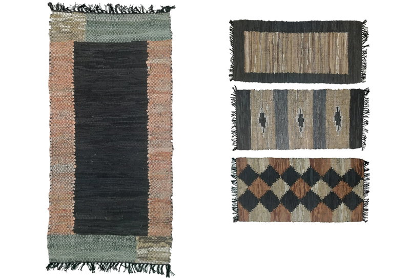 Κιλίμι Δερμάτινο με Σχέδιο 67X135cm
