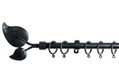 Κουρτινόβεργα Central Home Rome Επεκτεινόμενη Φ16/19mm 120/210cm Μαύρη