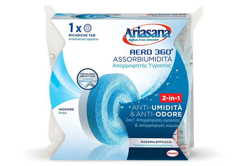 Ανταλλακτικό Συλλέκτη Υγρασίας Ariasana Aero 360 Tab Άοσμος 450gr