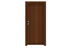 Πόρτα Ασφαλείας Master 100X205cm Αριστερή Καρυδιά με Κάσωμα