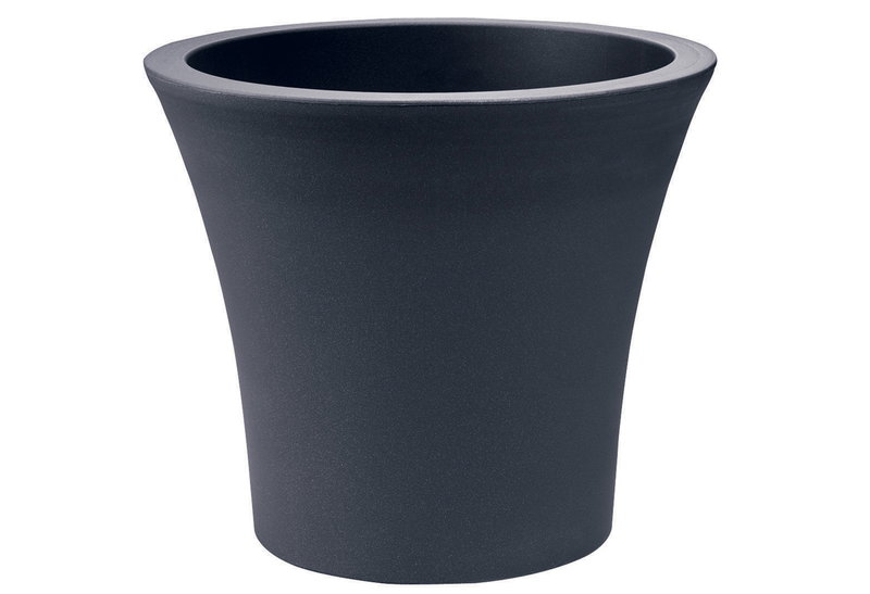 Γλάστρα Plastona City Φ20x17.5cm Ανθρακί