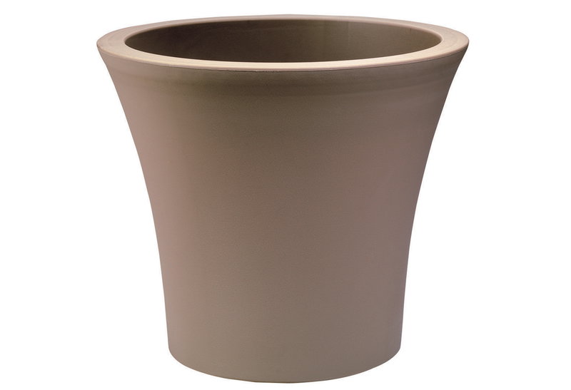 Γλάστρα Plastona City Φ25x22cm Spicy Καφέ