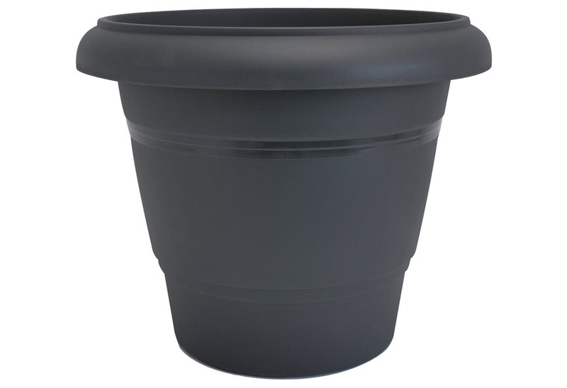 Γλάστρα Plastona Festone Φ59x48cm Ανθρακί