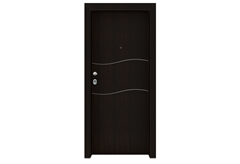 Πόρτα Ασφαλείας Standard με Σχέδιο KT-218, 90X215cm Αριστερή Wenge με Κάσωμα