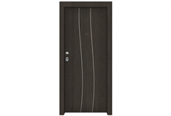 Πόρτα Ασφαλείας Master με Σχέδιο KT-213, 95X205cm Δεξιά Γκρι (Ren Grizio) με Κάσωμα