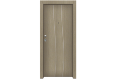Πόρτα Ασφαλείας Master με Σχέδιο KT-213, 90X205cm Δεξιά Cappuccino με Κάσωμα