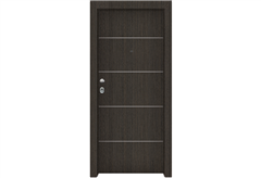 Πόρτα Ασφαλείας Master με Σχέδιο KT-215, 90X215cm Δεξιά Γκρι (Ren Grizio) με Κάσωμα
