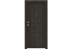 Πόρτα Ασφαλείας Master με Σχέδιο KT-117, 90X205cm Δεξιά Γκρι (Ren Grizio) με Κάσωμα