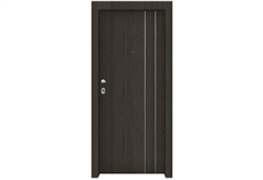 Πόρτα Ασφαλείας Master με Σχέδιο KT-223, 90X205cm Δεξιά Γκρι (Ren Grizio) με Κάσωμα