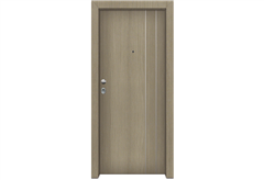 Πόρτα Ασφαλείας Master με Σχέδιο KT-223, 90X205cm Δεξιά Cappuccino με Κάσωμα