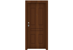 Πόρτα Ασφαλείας Master με Σχέδιο KT-118, 90X205cm Αριστερή Καρυδιά με Κάσωμα