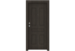 Πόρτα Ασφαλείας Master με Σχέδιο KT-118, 90X210cm Δεξιά Γκρι (Ren Grizio) με Κάσωμα