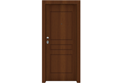 Πόρτα Ασφαλείας Master με Σχέδιο KT-167, 95X210cm Αριστερή Καρυδιά με Κάσωμα