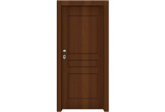 Πόρτα Ασφαλείας Master με Σχέδιο KT-167, 95X215cm Δεξιά Καρυδιά με Κάσωμα