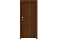 Πόρτα Ασφαλείας Master με Σχέδιο KT-169, 90X210cm Αριστερή Καρυδιά με Κάσωμα