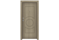 Πόρτα Ασφαλείας Master με Σχέδιο KT-169, 90X205cm Δεξιά Cappuccino με Κάσωμα